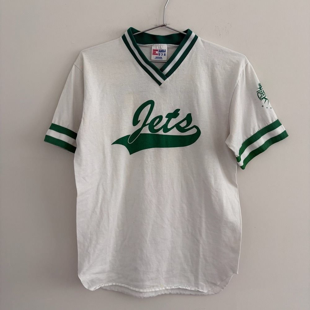 Eagle USA Saint Louis Challenger Baseball Jets Jersey Mens Medium White‎ Green
